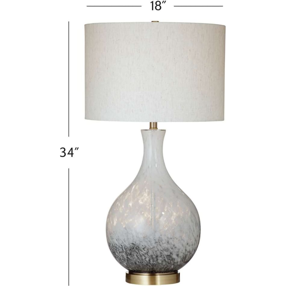 bsmt white table lamp   
