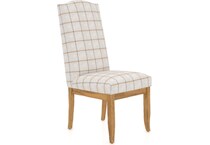 canadel furniture  honey washed   oz fabric inch standard seat height side chair   