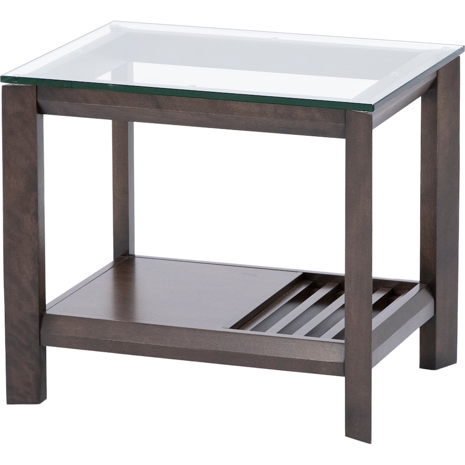 canadel furniture brown end table fus  