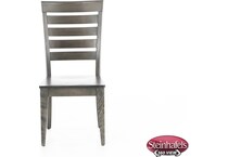 canadel furniture grey inch standard seat height side chair  image   