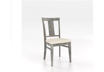 canadel furniture grey inch standard seat height side chair   