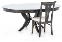 canadel furniture grey inch standard height round oval p  