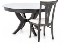 canadel furniture grey inch standard height round oval p  