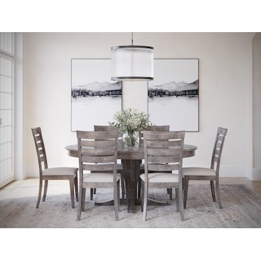 Canadel Gourmet Round to Oval Dining Table