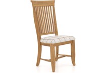 canadel  honey washed   oz fabric inch standard seat height side chair   