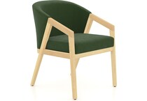 canadel  natural washed   k velvet inch standard seat height arm chair   