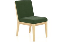 canadel  natural washed   k velvet inch standard seat height side chair   