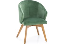 canadel  oak washed   k velvet inch standard seat height side chair   