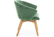 canadel  oak washed   k velvet inch standard seat height side chair   