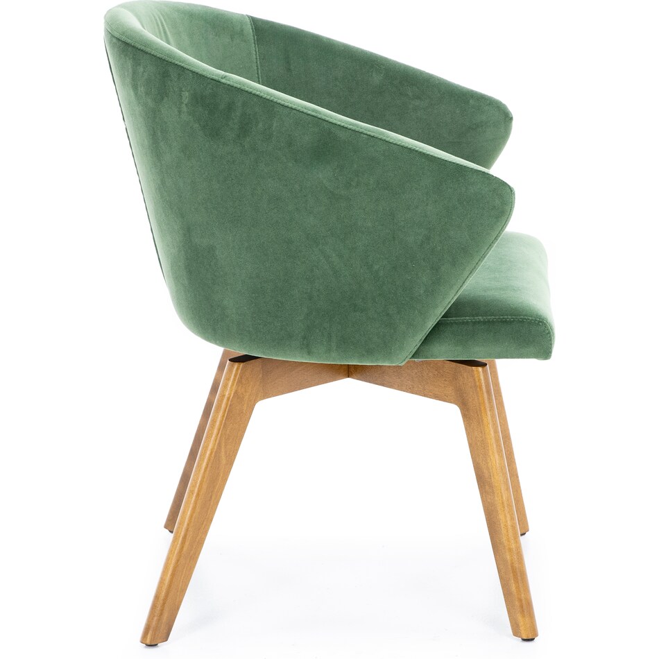 canadel  oak washed   k velvet inch standard seat height side chair   