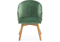 canadel  oak washed   k velvet inch standard seat height side chair   