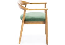 canadel  oak washed   k velvet inch standard seat height side chair   