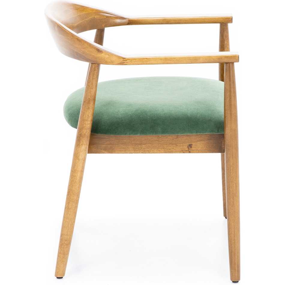 canadel  oak washed   k velvet inch standard seat height side chair   