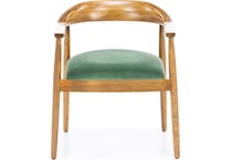 canadel  oak washed   k velvet inch standard seat height side chair   