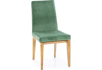 canadel  oak washed   k velvet inch standard seat height side chair   