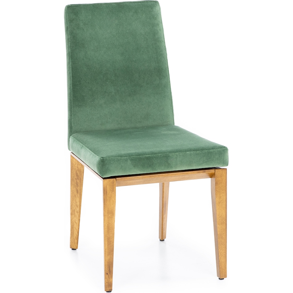 canadel  oak washed   k velvet inch standard seat height side chair   