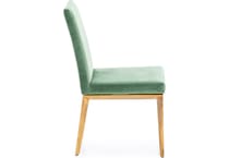 canadel  oak washed   k velvet inch standard seat height side chair   