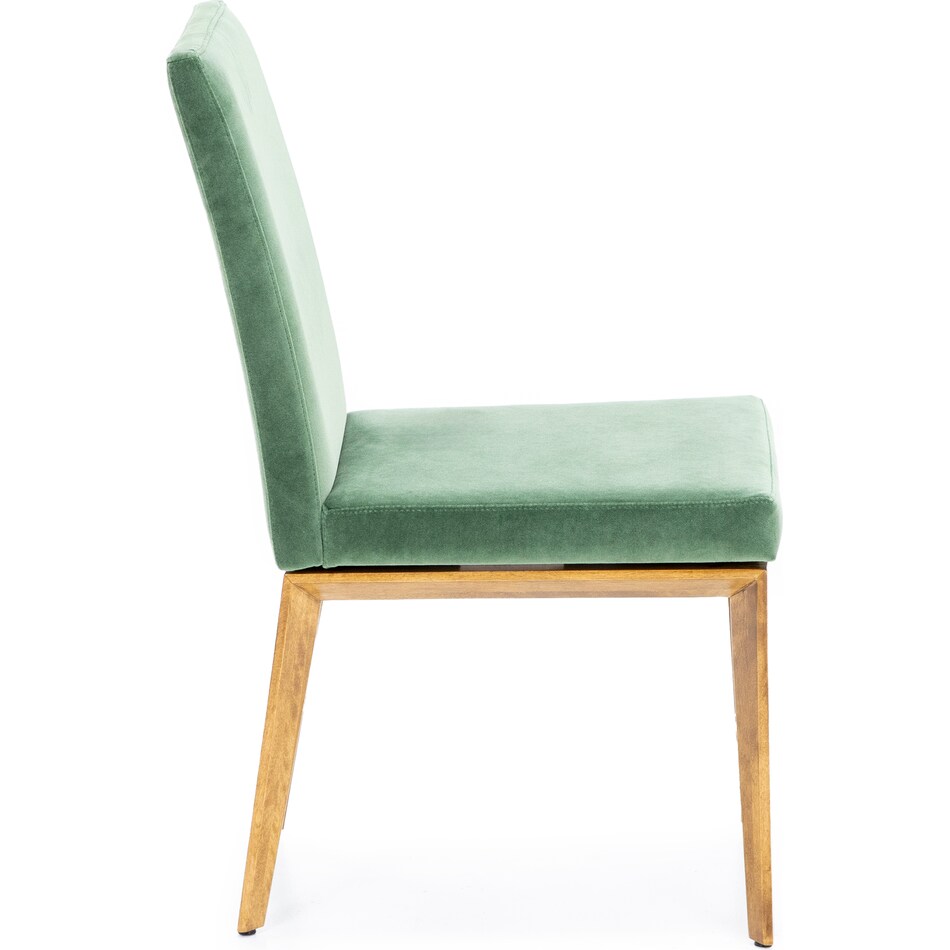 canadel  oak washed   k velvet inch standard seat height side chair   