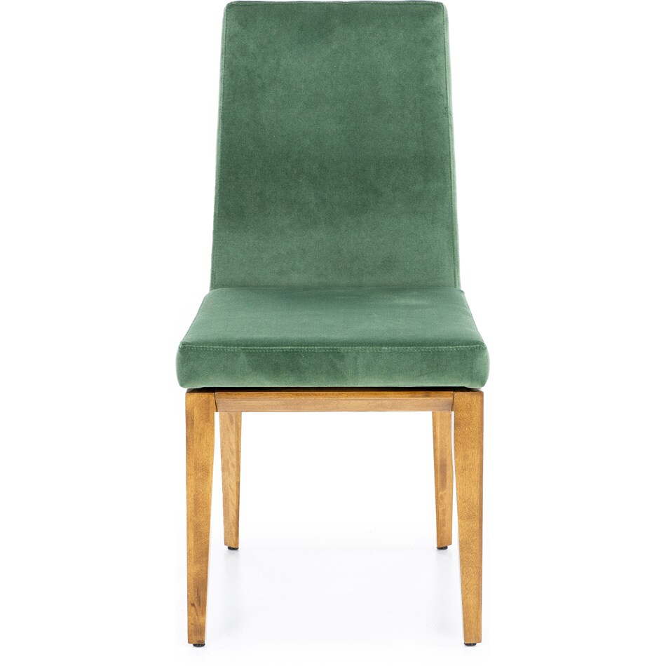 canadel  oak washed   k velvet inch standard seat height side chair   