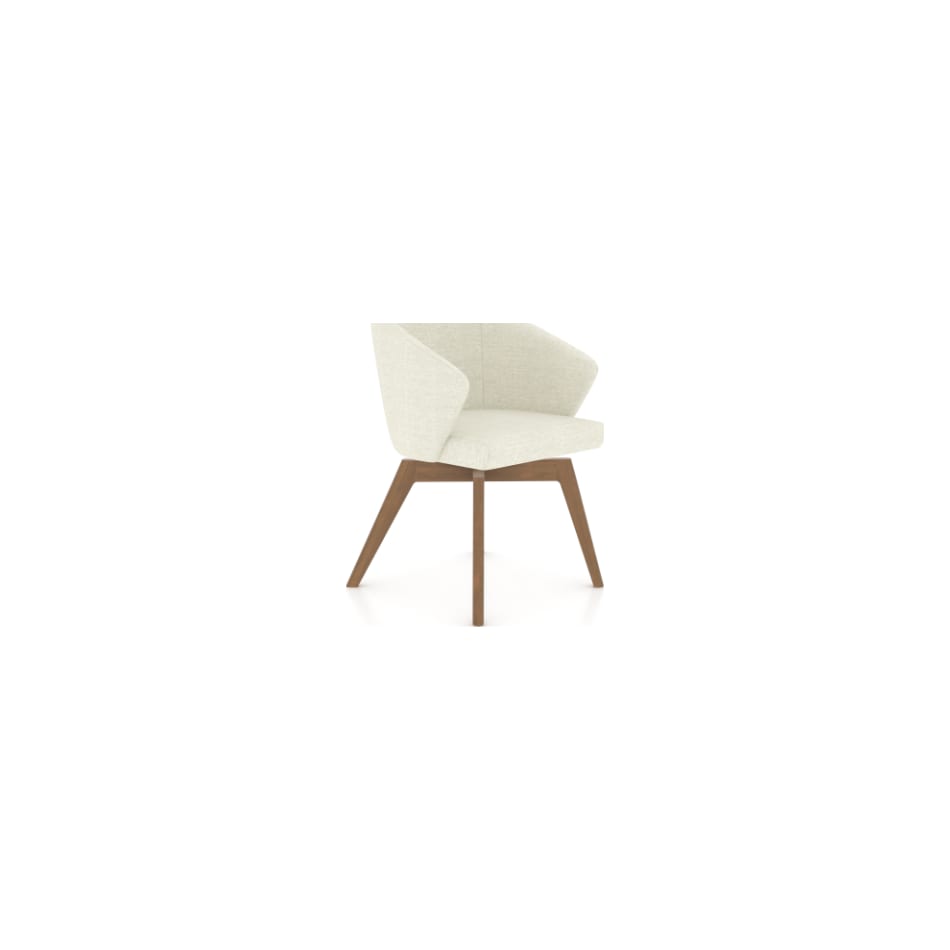 canadel  oak washed   tw fabric inch standard seat height side chair   