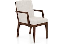 canadel  cognac washed   cl fabric inch standard seat height arm chair   