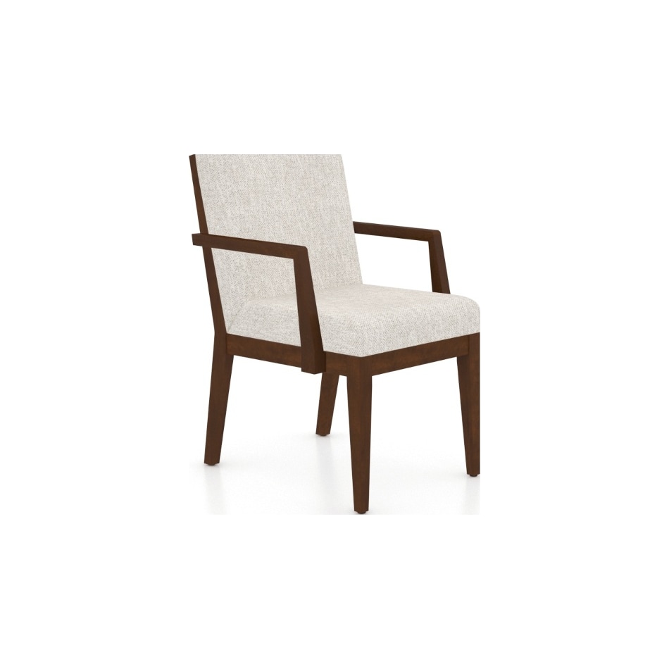 canadel  cognac washed   cl fabric inch standard seat height arm chair   