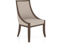 canadel  cognac washed   fa alta inch standard seat height side chair   