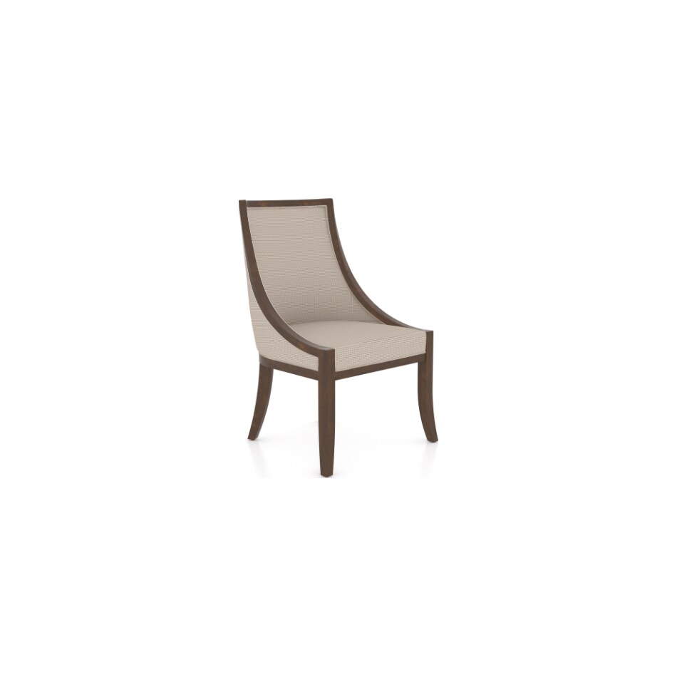 canadel  cognac washed   fa alta inch standard seat height side chair   