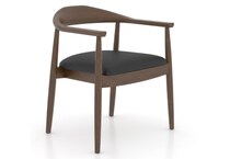 canadel  cognac washed   xt faux leather inch standard seat height side chair   