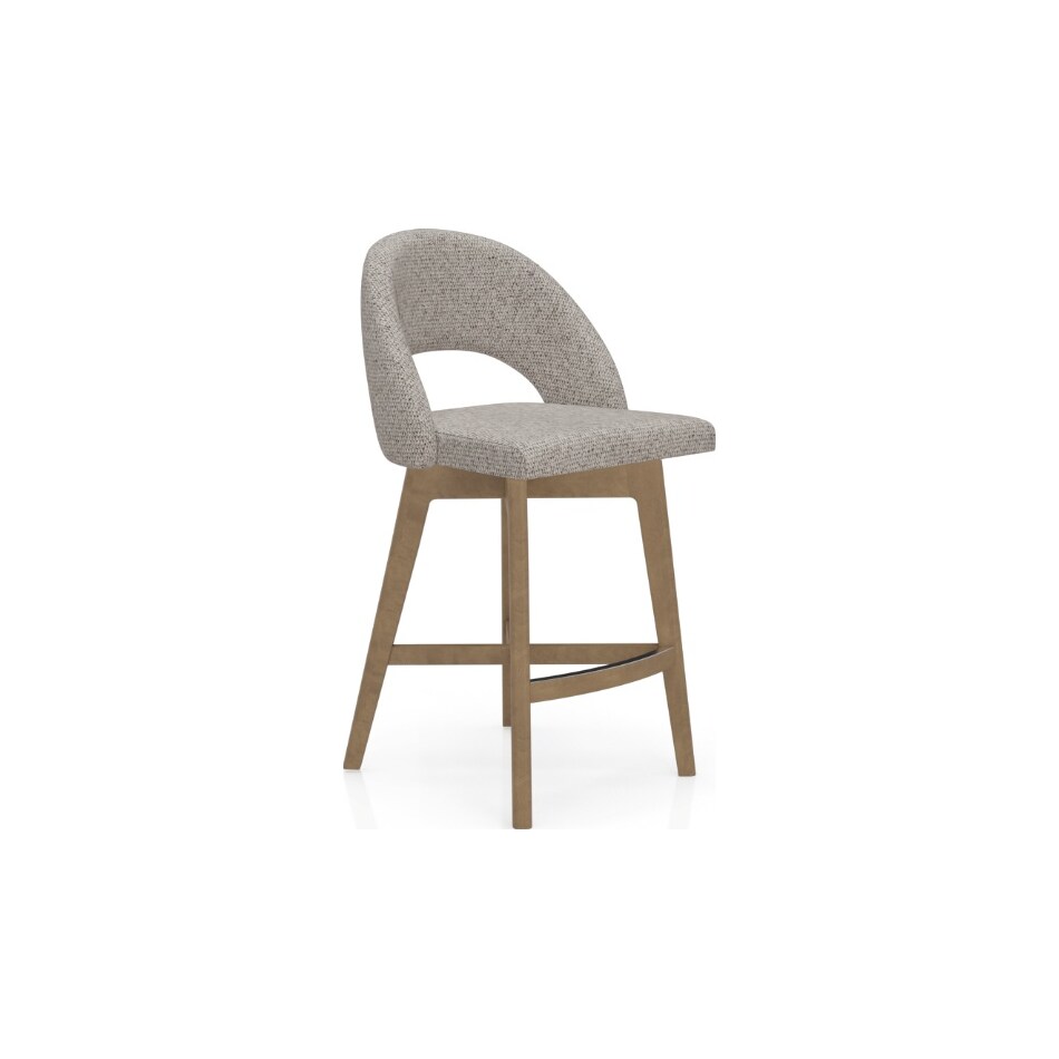 canadel  pecan washed   ch fabric  inch counter seat height stool   