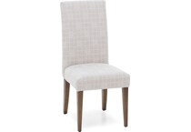 canadel  pecan washed inch standard seat height side chair   