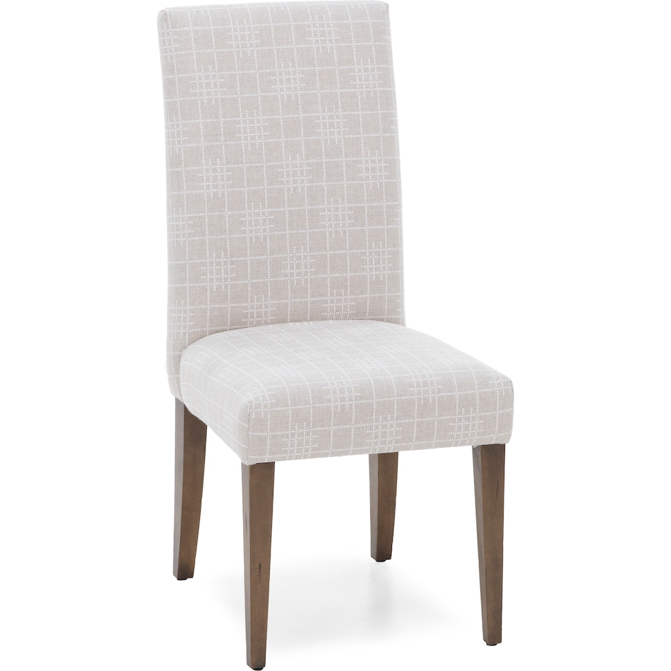 canadel  pecan washed inch standard seat height side chair   