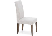 canadel  pecan washed inch standard seat height side chair   