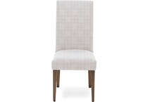 canadel  pecan washed inch standard seat height side chair   