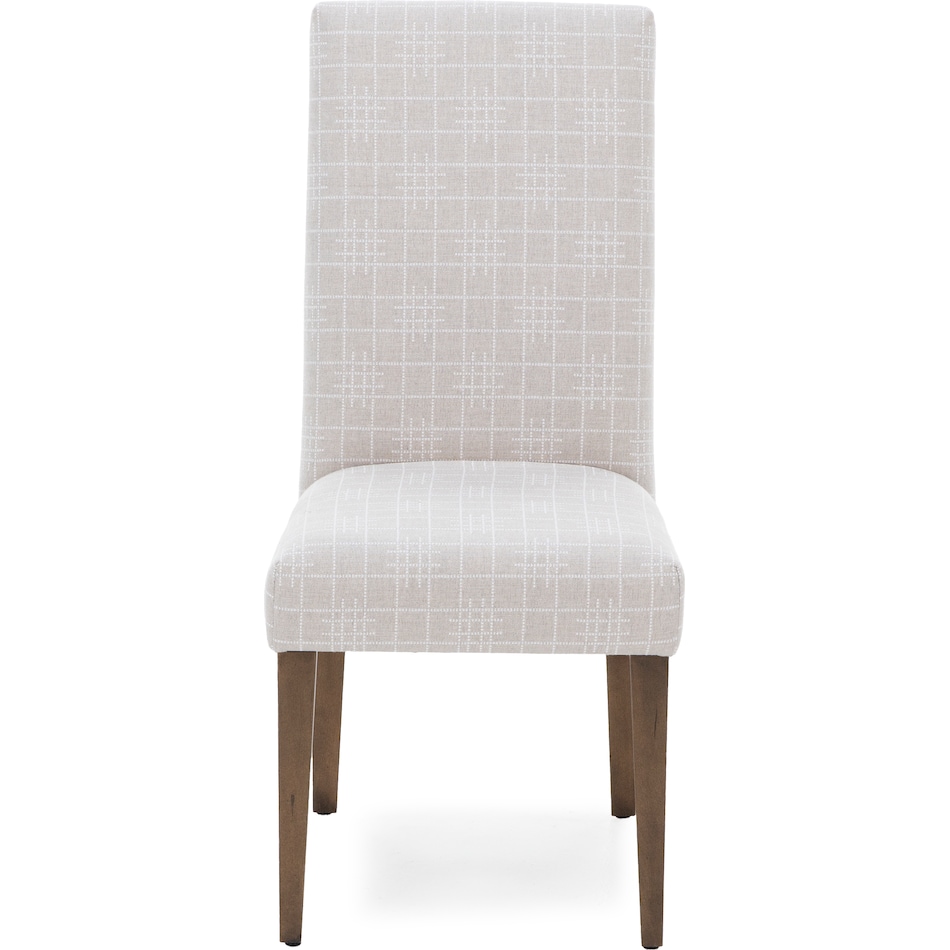 canadel  pecan washed inch standard seat height side chair   