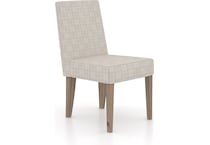 canadel  pecan washed inch standard seat height side chair   