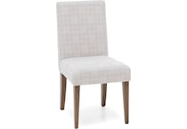 canadel  pecan washed inch standard seat height side chair   