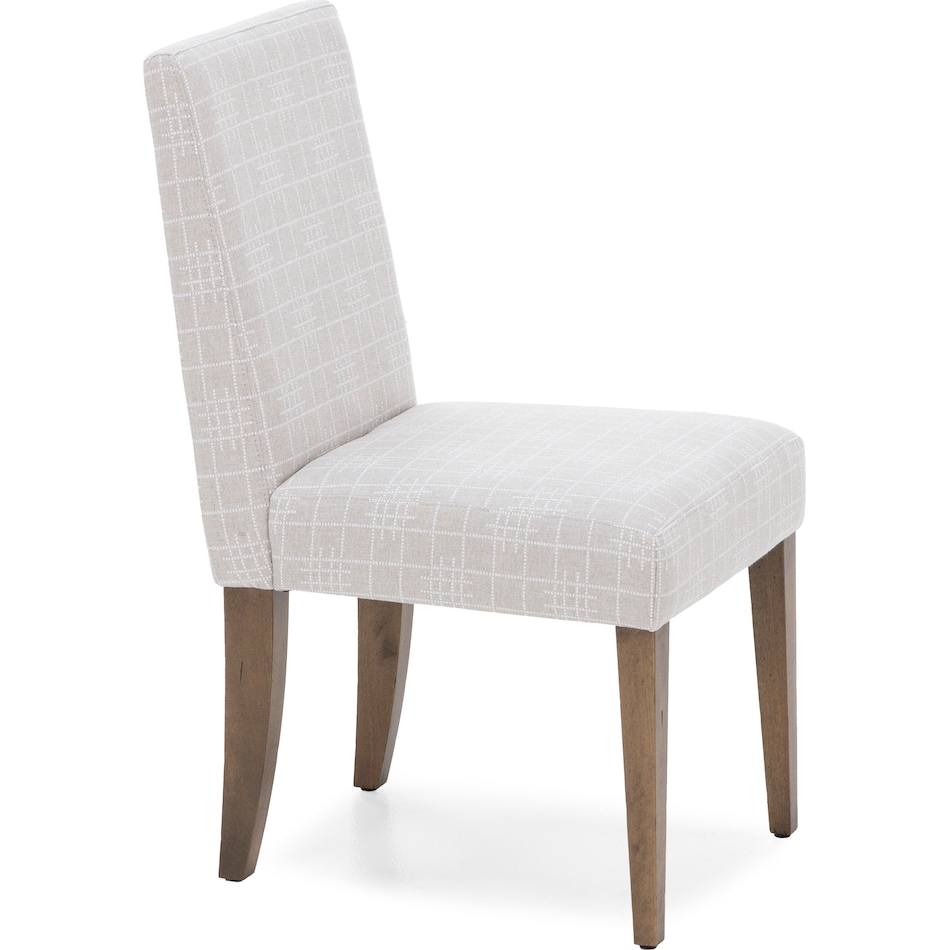 canadel  pecan washed inch standard seat height side chair   
