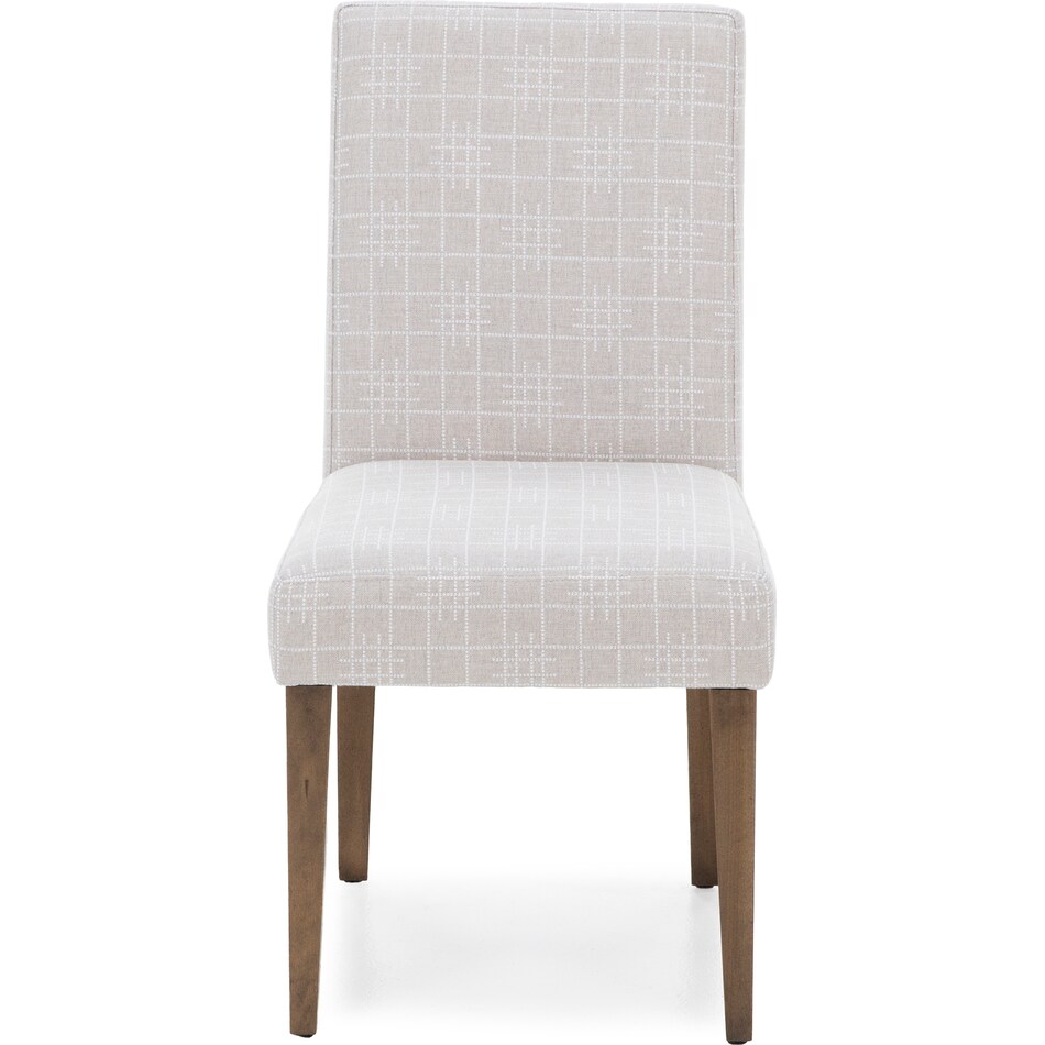 canadel  pecan washed inch standard seat height side chair   