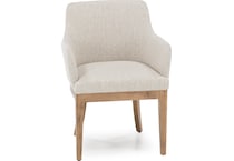 canadel  ginger washed   fp crypton inch standard seat height arm chair   
