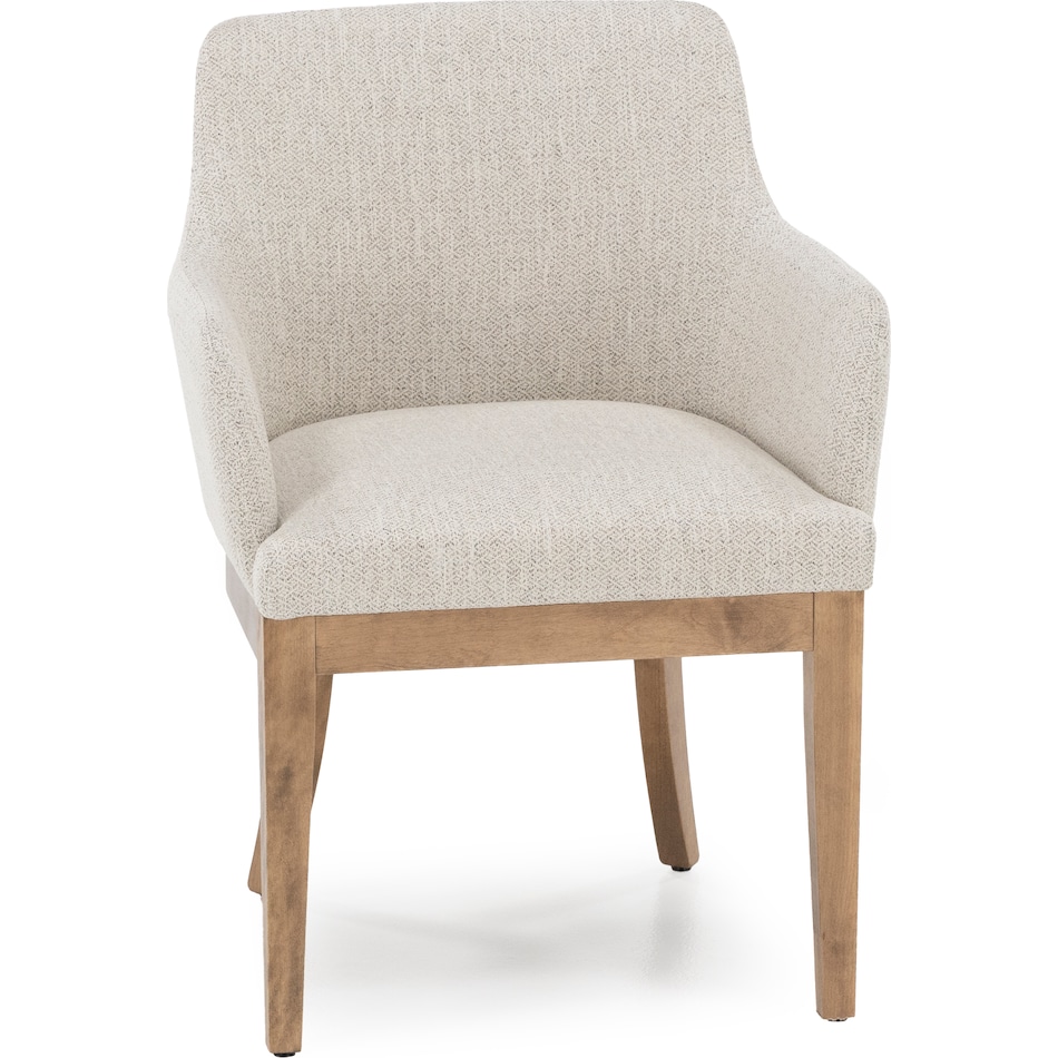 canadel  ginger washed   fp crypton inch standard seat height arm chair   