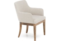 canadel  ginger washed   fp crypton inch standard seat height arm chair   