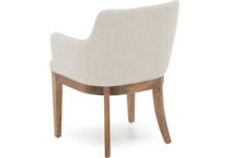 canadel  ginger washed   fp crypton inch standard seat height arm chair   