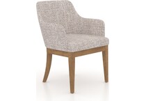 canadel  ginger washed   fp crypton inch standard seat height arm chair   