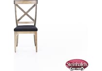 canadel black inch standard seat height side chair  image   