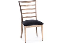 canadel black inch standard seat height side chair   