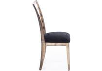 canadel black inch standard seat height side chair   