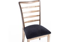 canadel black inch standard seat height side chair   