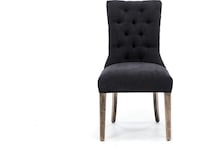 canadel black standard height side chair   