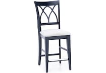 canadel blue  inch counter seat height stool   